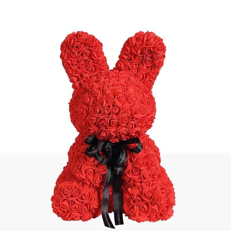 情人节礼物仿真花玫瑰兔子香皂花永生花复活节礼物玫瑰花兔子玩具,家居饰品,餐桌花艺,淘宝优惠券,粉丝福利购,淘宝优惠卷