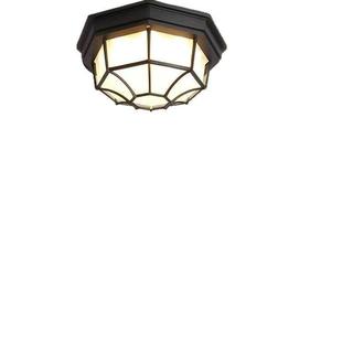 户外吸顶灯门厅入户灯室外吸顶灯阳台走廊欧式复古防水防潮八角灯