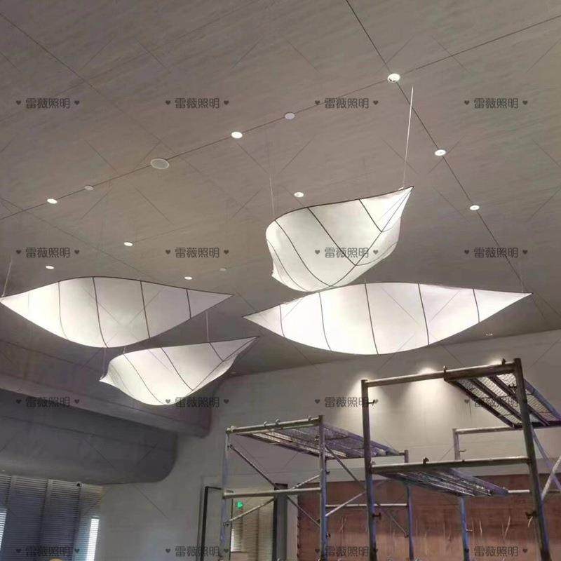 新中式树叶造型吊灯火锅店餐厅中式别墅酒店售楼部装饰艺术吊灯,家装灯饰光源,智能吊灯,淘宝优惠券,粉丝福利购,淘宝优惠卷