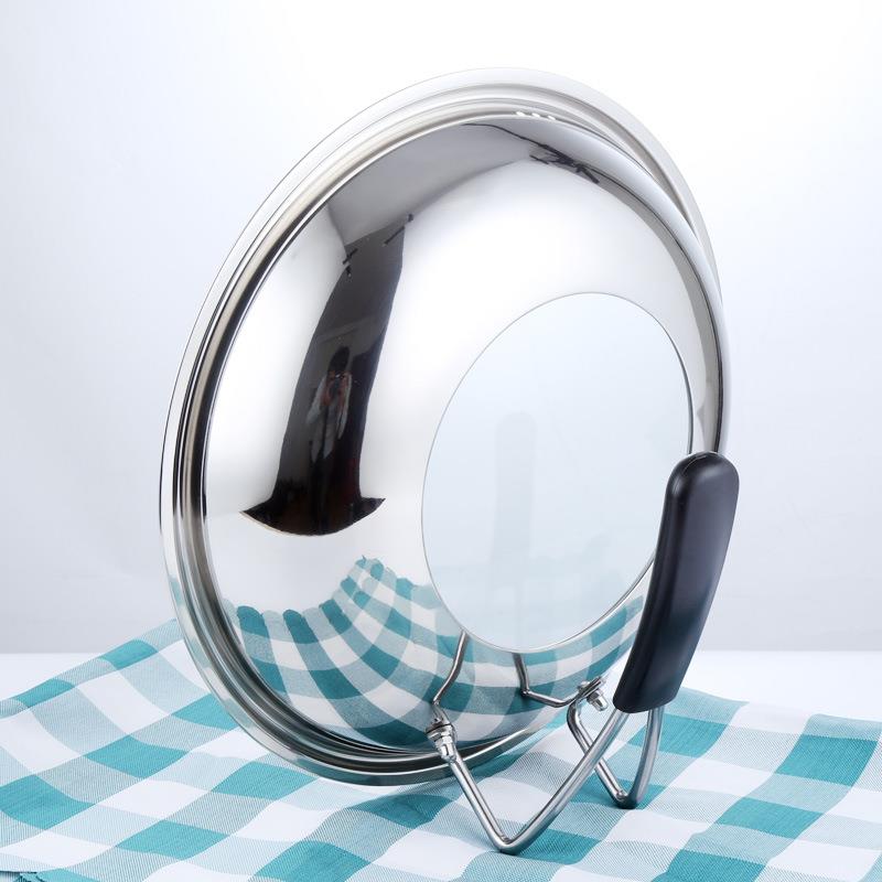 WBZ7家用可可立LRA不锈钢锅盖通明钢化2玻璃||6|8c4视m加厚防烫