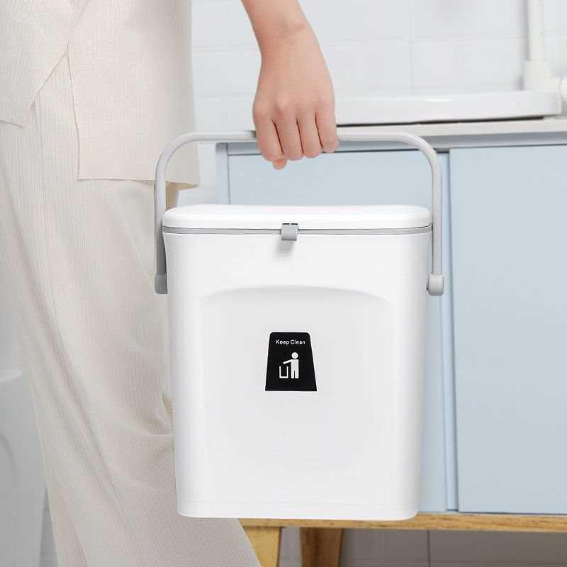 【折扣价】厕所壁挂式垃圾桶家用卫生间夹缝垃圾筒厨房大号垃圾篓