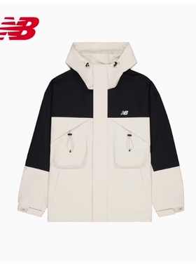 New Balance NB外套早秋简约连帽梭织男夹克休闲连帽外套AMJ43302