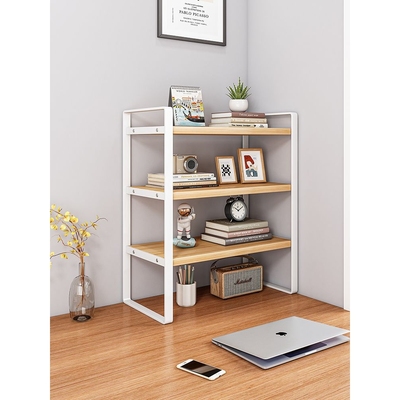 桌面置物架多层书桌收纳架子办公桌分层架铁艺学生宿舍桌上小书架