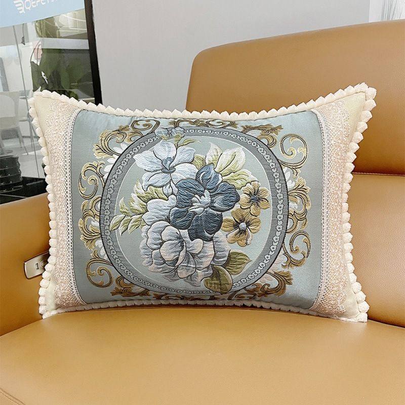靠垫枕头套沙发上的靠枕欧式罩子长方形大靠背轻奢抱枕