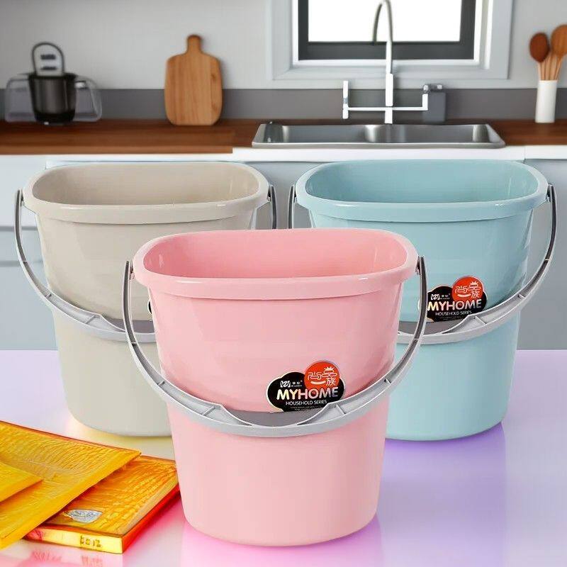 手提塑料水桶浴室卫生间厨房家用学校宿舍洗衣打水泡脚脏衣桶