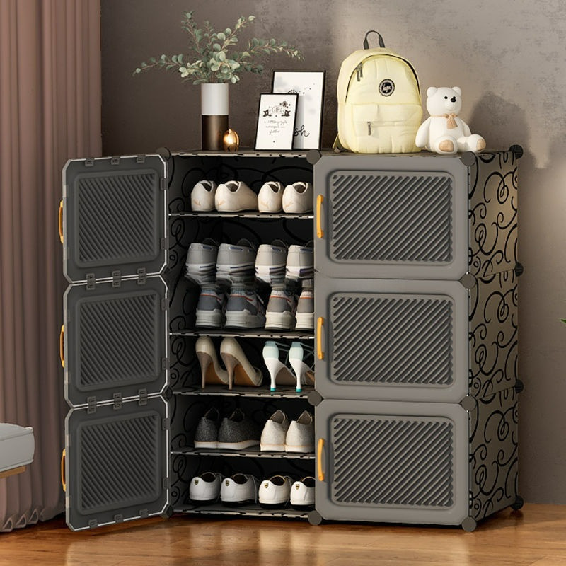 鞋架子家用门口加厚玄关稳固现代简约大容量多层收纳防尘宿舍鞋柜