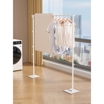 折叠晾衣架室内家用阳台晾衣杆晒衣架晾衣卧室落地简易挂衣架