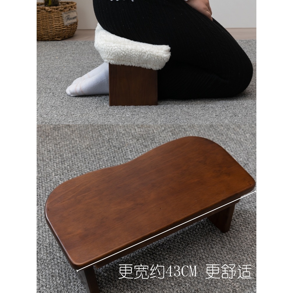 宽大跪坐凳冥想禅修凳实木静心禅凳正坐凳拜佛凳折叠跪凳跪姿支踵