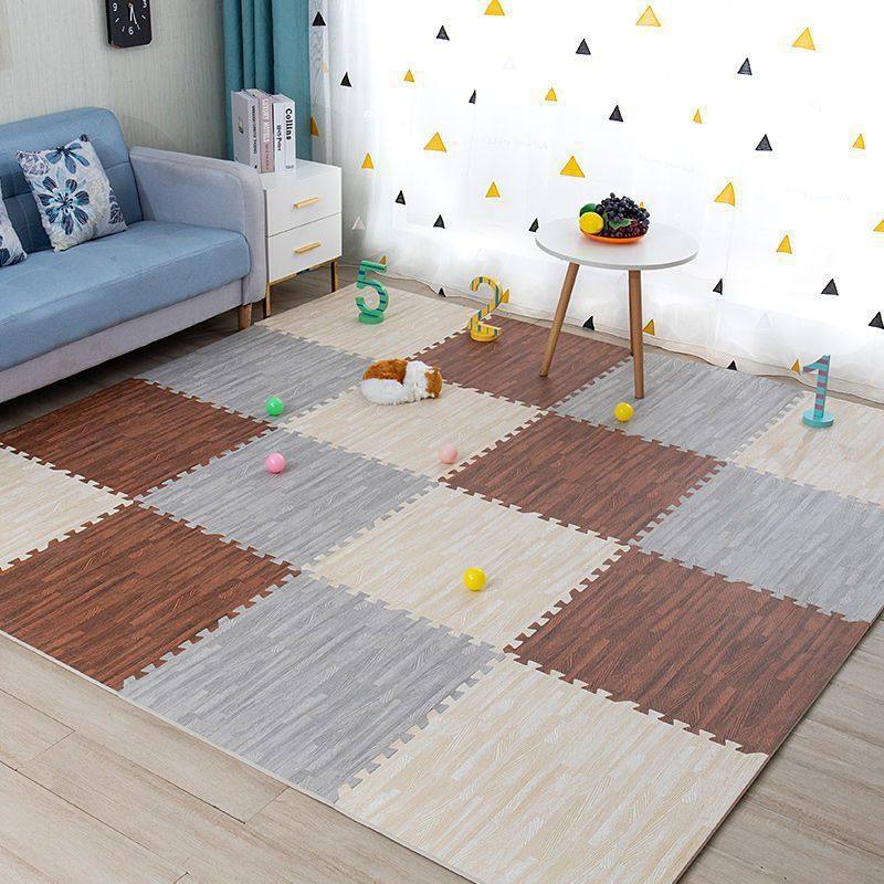 大号加厚木纹拼接泡沫地垫60x60卧室家用地板垫隔音防潮垫子