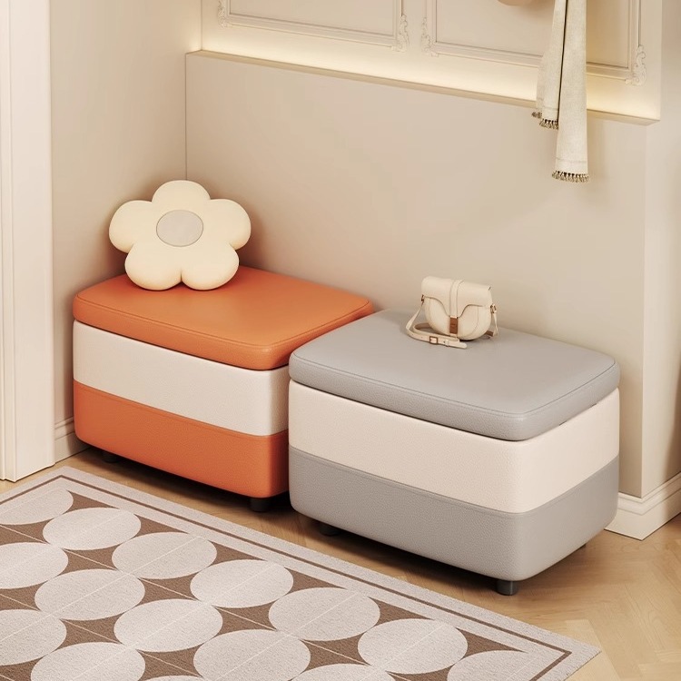 实木凳子家用收纳凳储物箱凳子可做人沙发凳门口换鞋凳置物小板凳