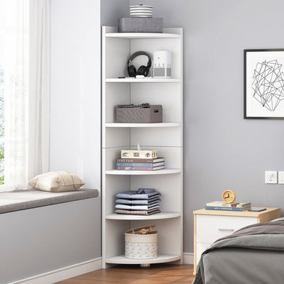 转角收纳架书架置物架落地客厅墙角三角架空间多层储物收纳小书柜