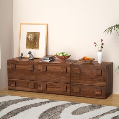 北欧复古卡门柜组合模块沙发边柜卧室客厅储物柜电视柜小户型斗柜