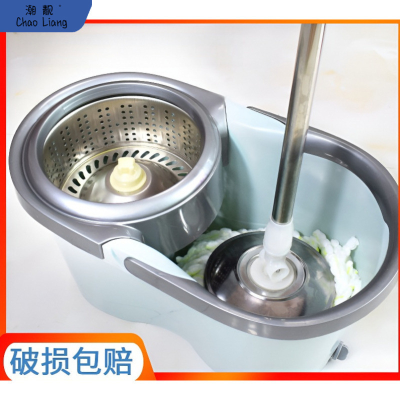 加厚拖把旋转拖把桶懒人甩干免手洗拖地墩布拖布桶家用爱美款包邮