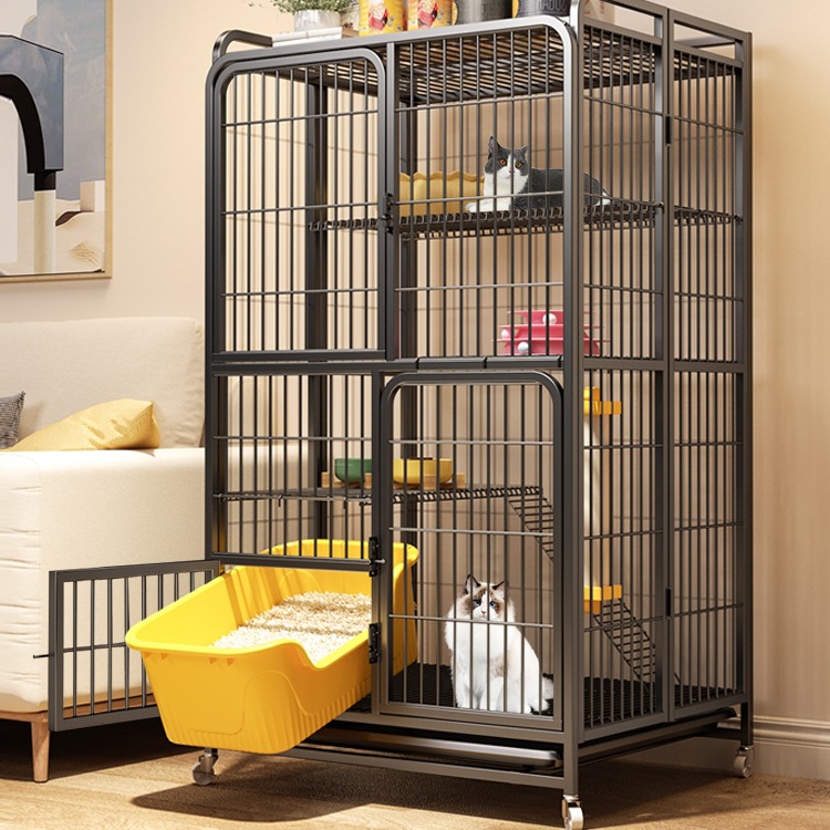 折叠猫笼子超大自由空间家用室内新型免安装猫窝猫厕所一体猫咪屋