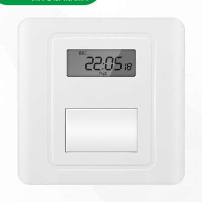 速发86型面板时招开关220V墙装控牌灯定时器时间控制电灯自断动电