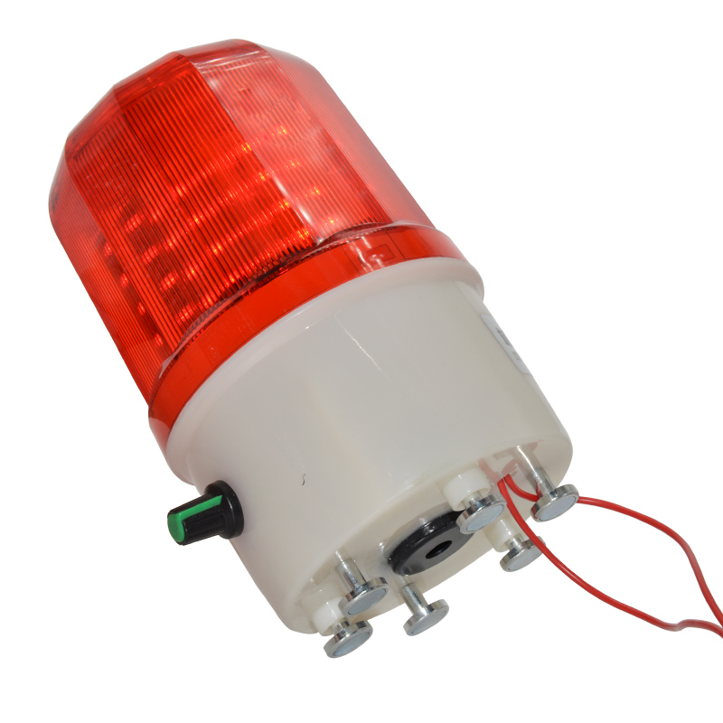 现货速发带磁铁固定旋转警示灯246v48v吸顶声光报警器车载频闪灯2