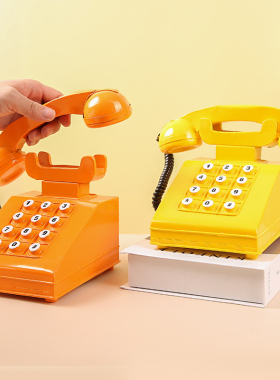 速发复件机摆古老式听筒座机模型服装店铺橱窗装饰拍摆设品摄道具