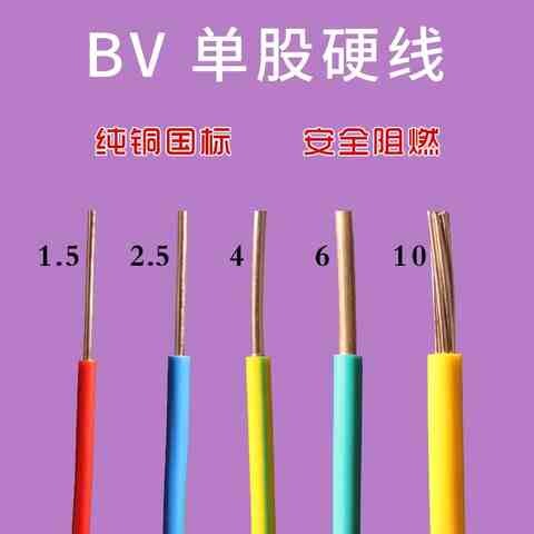 现货速发电线6平方室内纯铜国标装修家用多股铜芯阻燃阻然芯线