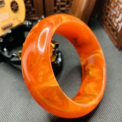 爆款正品龙血宝手镯女款轮胎时尚贵妃民族风多彩加宽加厚礼盒包装