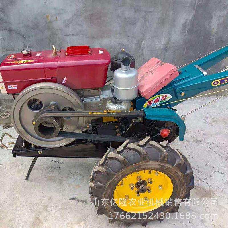 小地块农用手扶耕地机电启动手扶旋耕机12马力果园大棚犁地机
