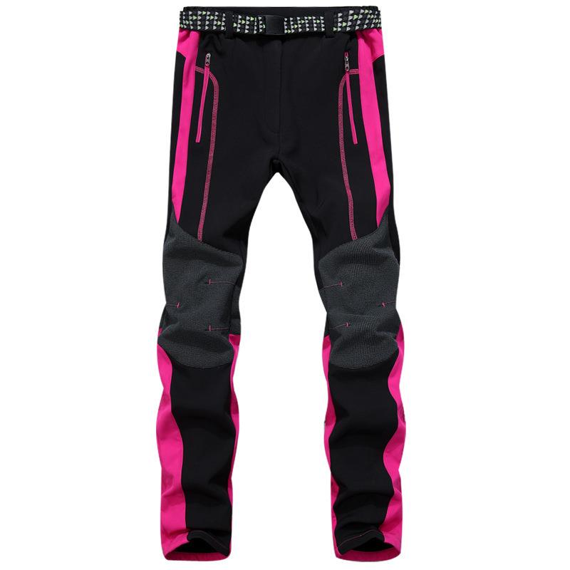 2015男女款防风防水加厚保暖情侣户外裤软壳登山裤抓绒裤冲锋裤