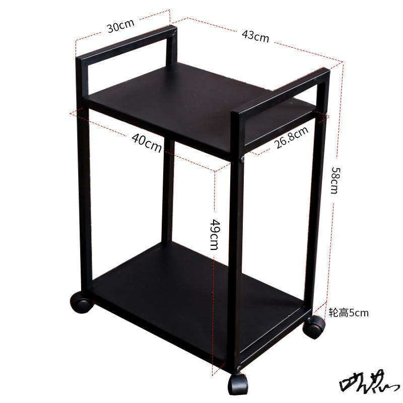 台式电脑主机架打印机移动桌底座托盘办公室散热落地移动主机托