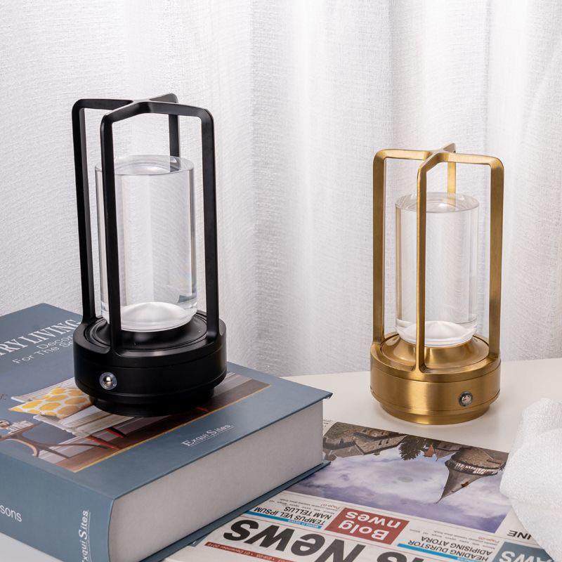 手提氛围可充电卧室床头小夜灯吧台灯氛围小夜灯复古装饰台灯