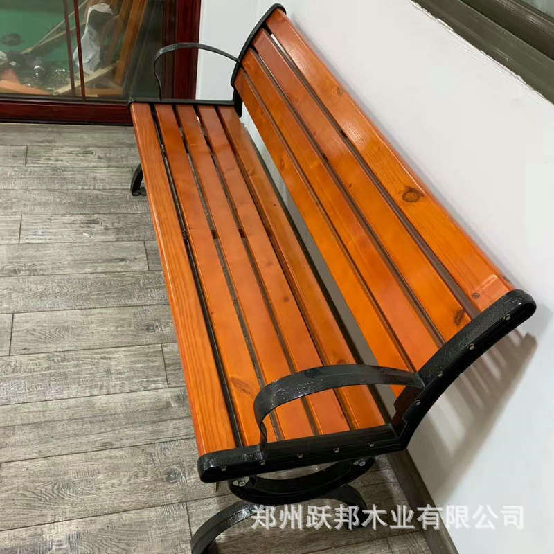 户外广场防腐木景观座椅