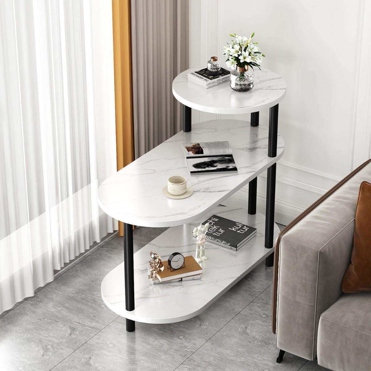 沙发边柜侧边柜小桌子茶几现代轻奢高级感床头置物架边几角几边桌