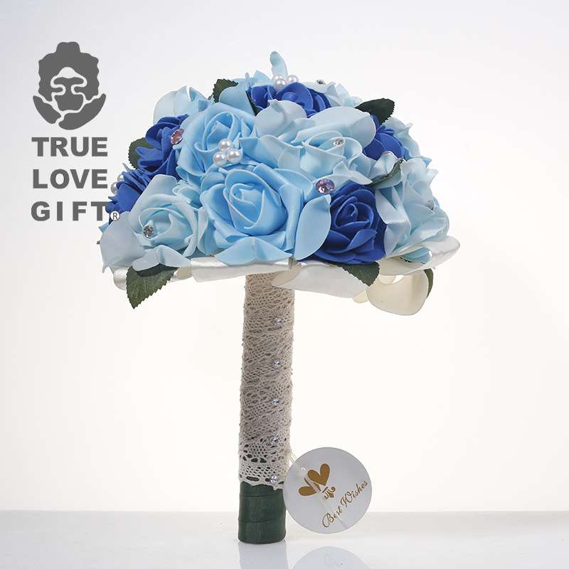 欧式婚礼新娘手工仿真手捧花高档手捧花直销婚庆用品拍摄道具