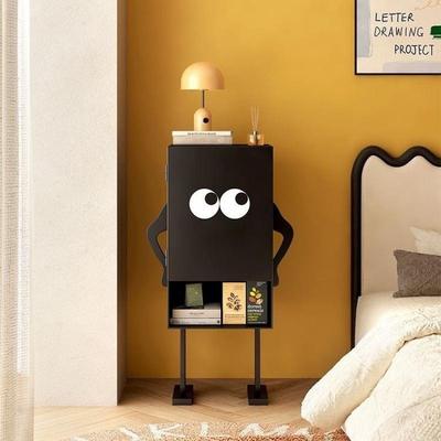 床头柜设计师童趣长脚怪柜子家用斗柜沙发边柜机器人金属创意窄柜