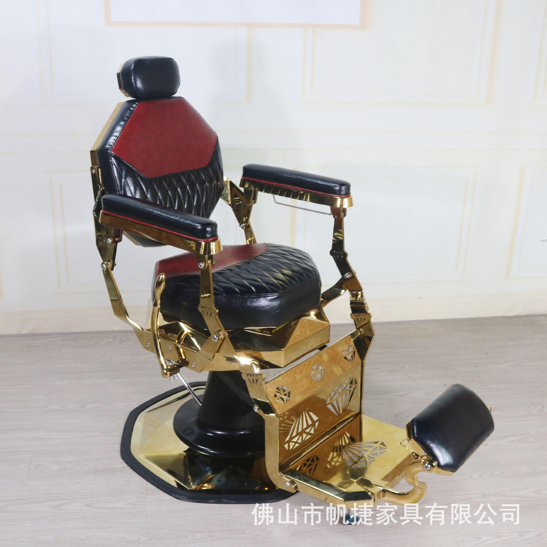 新款现货发廊理发椅批发复古美发椅轻奢理发店椅子美发理发升降椅