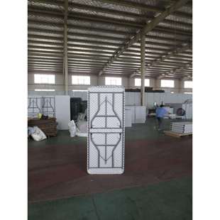 一米八塑料折桌对叠塑料桌71英寸长方桌25mm桌腿加强型餐桌