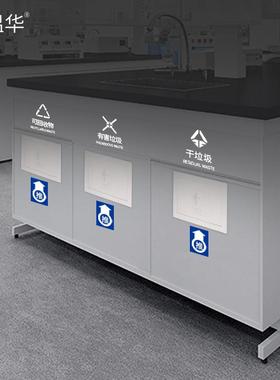 EQ4F304不锈钢柜门侧开口盖子厨房橱柜嵌入式内推隐藏垃圾桶盖投