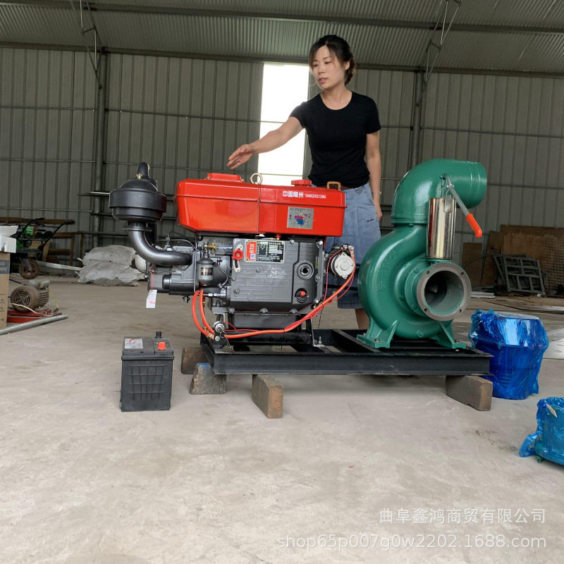 汽油机排水防洪抽水泵4寸 汽油推车款抽水泵 柴油机6寸离心泵