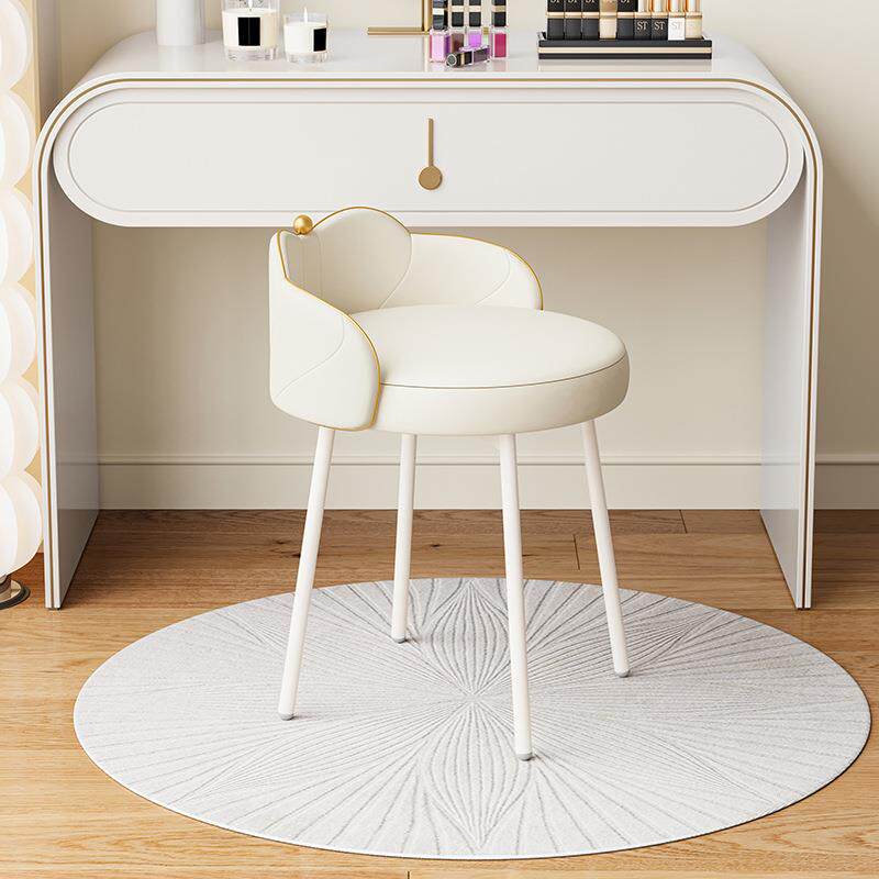网红化妆凳轻奢高级感主卧室梳妆凳子奶油风梳妆台椅子女生美甲椅