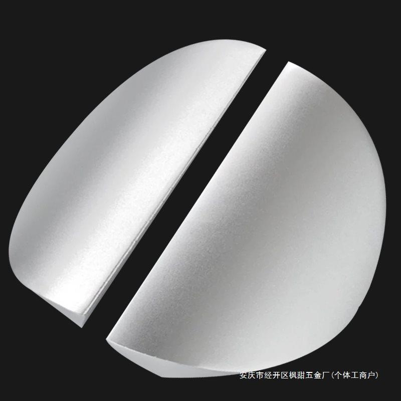 商铺店铺圆形无框玻璃门拉手铝合金有框大门把手木门把手对装简约