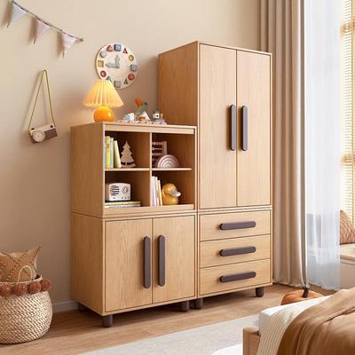 儿童组合柜实木多功能小户型宝宝玩具置物收纳储物小衣J*