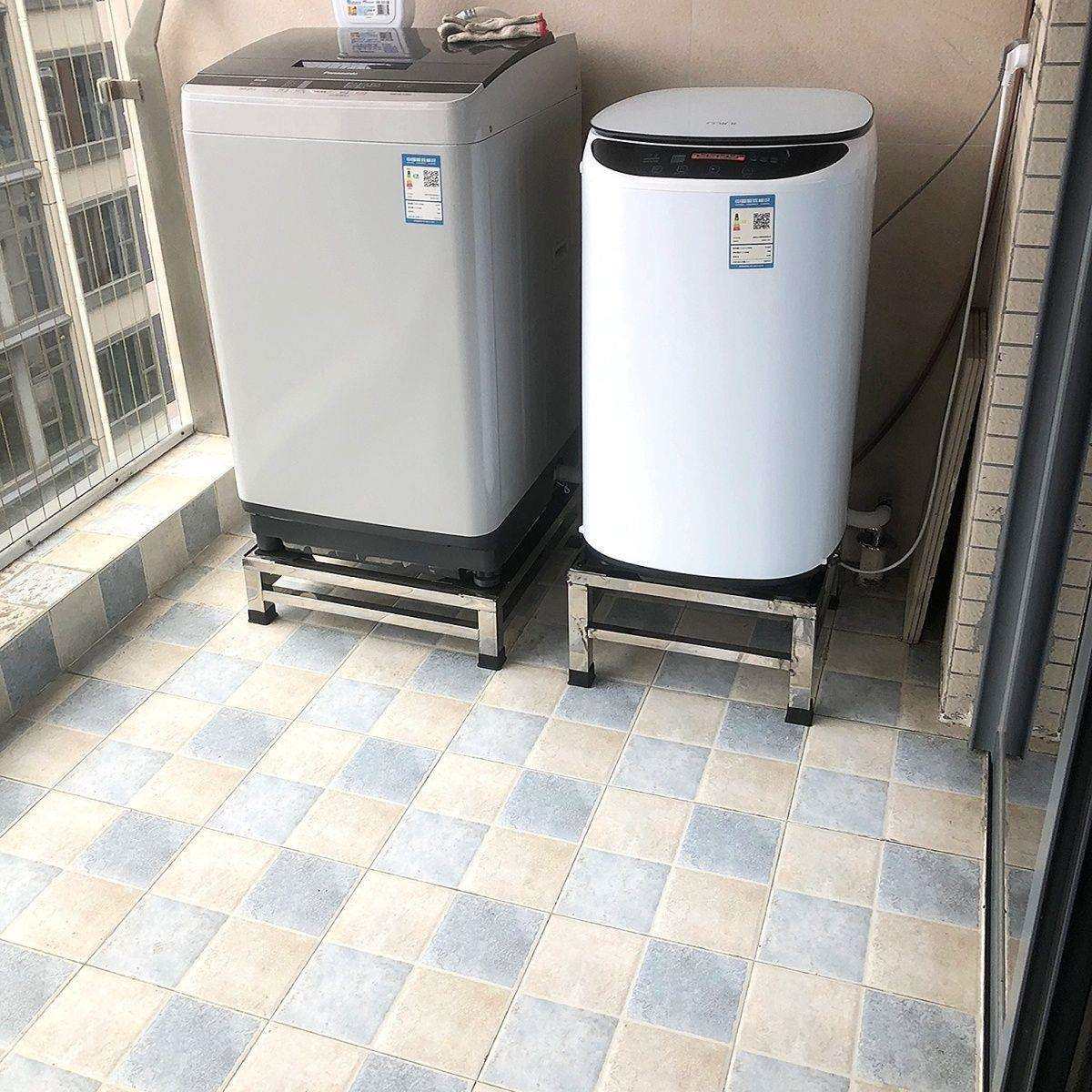 不锈钢洗衣机底座架全自动通用托架架子冰箱滚筒支架