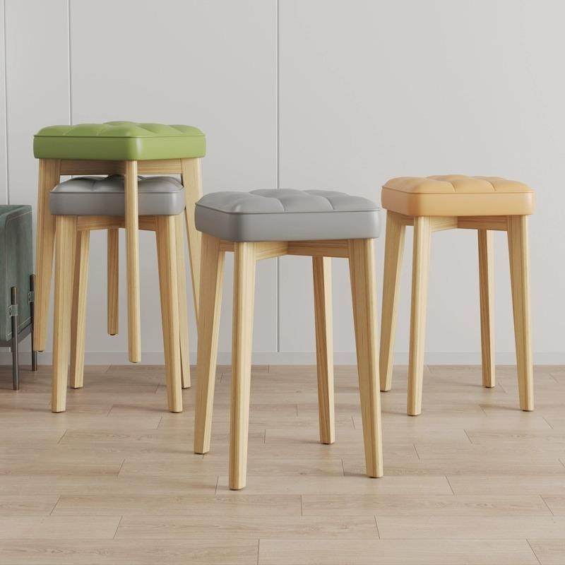 实木凳子家用可叠放餐桌凳简约学习书桌椅子舒服久坐餐厅软包雁冰,影音电器,更多影音配件,淘宝优惠券,粉丝福利购,淘宝优惠卷