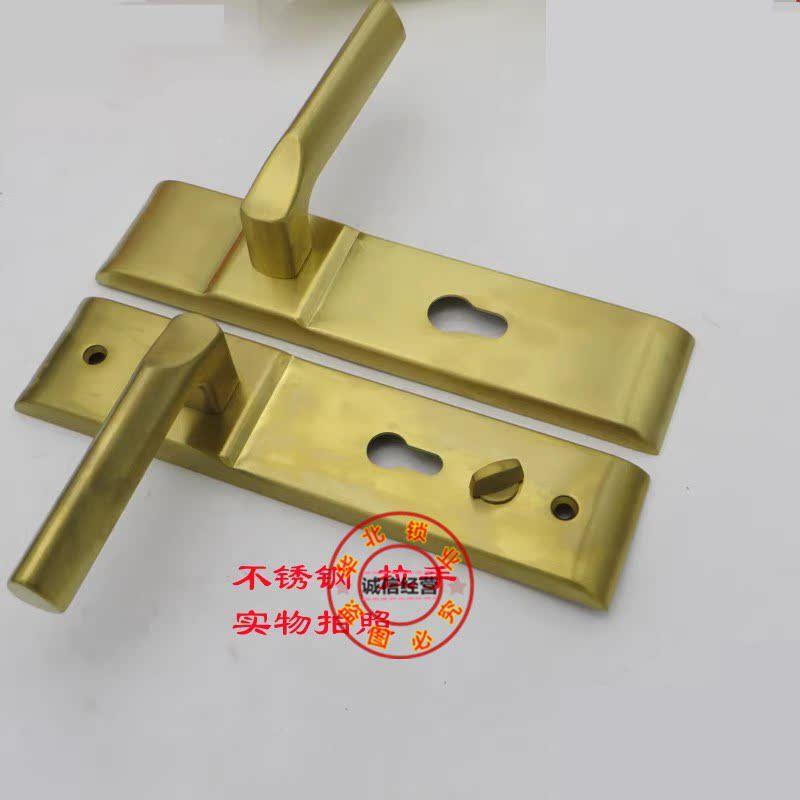 晶晶 固力防盗门 把手 葫芦锁孔把手孔距22中心距5 连HCQ身8锁2体