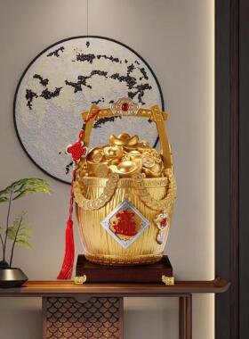 一桶盆金聚RUG宝吸引财富宝藏，业客厅，办公室装饰，新家和，乔