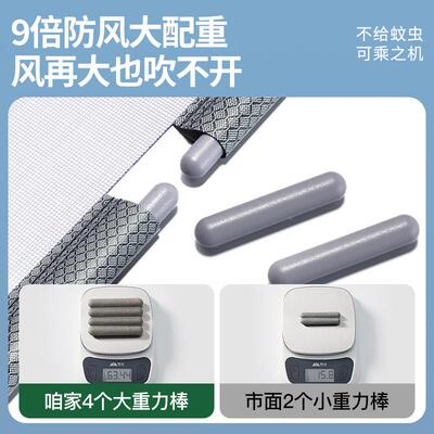 磁20防2blc202505款蚊门帘纱家用性磁门吸魔术贴全磁铁条金刚网纱