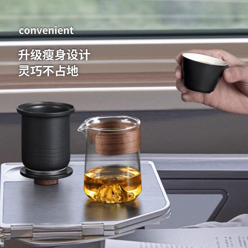可携快式夫外出茶具套组客杯D1229-1个人专用行携带旅包户外露营