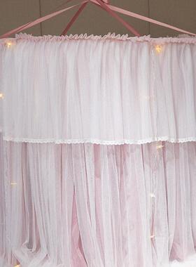 ns吊顶NZR吸顶公主风圆顶蚊1帐简约梦幻落地蚊帐15m.8m2米床.免安