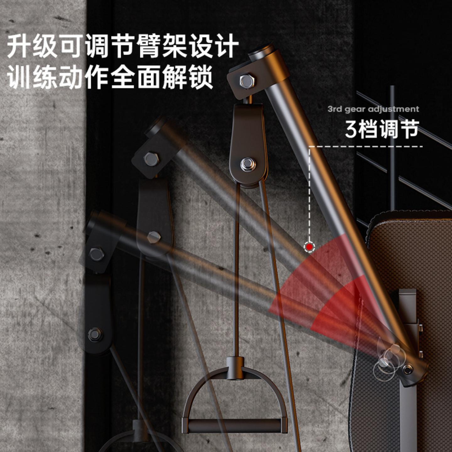 哑椅牧师凳卧椅铃仰卧起身坐辅助器推OWW男士家用健器材多功能运