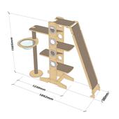 moo塔猫爬架大型k猫树窝通猫天柱猫组合加宽KHW猫抓板别墅 包邮