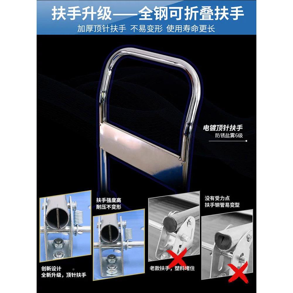 雅冠平板车车携可式推货车折叠手推小车拉货推车YG系列家用板车推