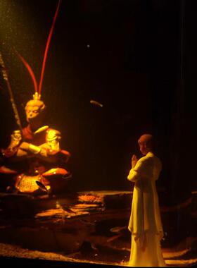 久造创意陶JZ-YHX21瓷中造国风美女物摆件禅鱼意缸景家居人客厅中