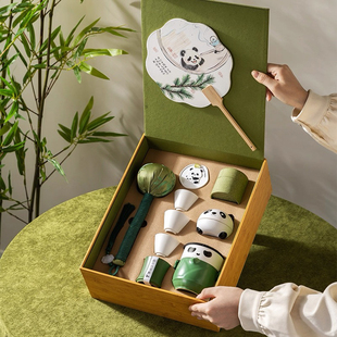 熊猫文创伴手礼成都特色纪念品送外国友人公司商务礼品礼盒送客户